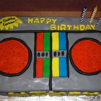 Gabba Gabba Chocolate cake with MFF