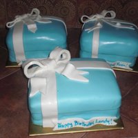 Gifts Red Velvet w/ white chocolate filling, Chocolate cake with orange buttercream filling and Vanilla cake with strawberry filling covered with...