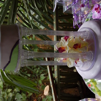 Wedding Anniversay - Vow Renewal Red velvet covered with mff for a 10th. wedding anniversary (vow renewal) with individual cakes for guests