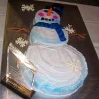 Snowman Cake This is a cake I had made for a competiton, I was initially just going to go watch the other decorators I went with but My supervisor told...