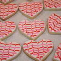 Heart Cookies sugar cookies with royal icing