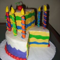 Piece Of Cake Thanks to all the CC'ers whose creativity inspired this wonderful cake for my awesome secretary. It's all buttercream. And I am a...