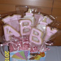 Lindsay's Baby Shower Cookies NFSC with Antonia74 icing.