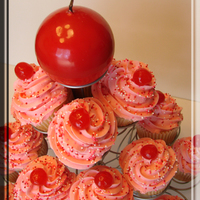 Cupcakes With A Cherry On Top I bought the cherry candle at Hobby Lobby. I made a bag and a card to coordinate with these if anyone is interested. Thanks for looking.