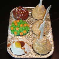 Tv Dinner Cupcakes TV dinner style cupcakes ... from Hello Cupcake!