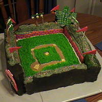 Wrigley Field Although it's not the most accurate, any Cubs fan knows this cake! I first made it for my last cake for a cake decorating class, then...
