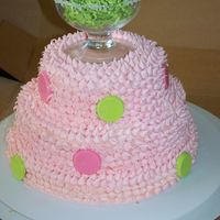 Margarita Time This was for a "bar and grill" couples shower. The polka dots are white chocolate - buttercream icing.