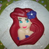 Ariel Candy Plaque For Cake I wanted to show a picture of the final cake but I left my camera at home so no final pics :(!! I made this for my daughters 3rd birthday...