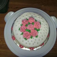 My Very First Wilton Class Cake ...The title says it all!lol