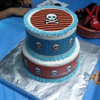 "chef Duff" Pirate Cake Kit With this cake I used the new "Chef Duff" cake tattoo. Just had to give it a try!