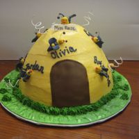 The Buzzing Bees This bee hive was for my daughter and her classmates as they graduated K-5. Each bee was made in advance with rolled fondant. Her class was...