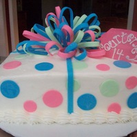 Wrapped Up square choclate cake