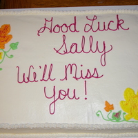 Going Away Cake 