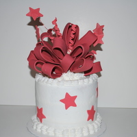 Birthday Cake With Ribbon Bow This was my first attempt at making a ribbon bow. I struggled through it but i don't think it turned out too bad.