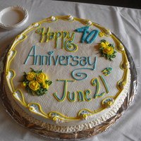 18 Inche Sheet Cake Chocolate 18 inch sheet cake....done in butter cream.