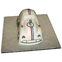 Herbie Car 3-D Cake I made this for my sons 5th birthday...he was crazy about Herbie at the timefacebook.com/katherinescakes