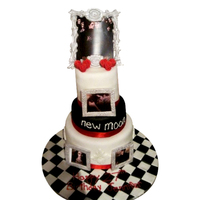 Twilight New Moon Cake I made this for my little sister's 27th birthday bash which was new moon themed and then everyone went to the midnight release of the...