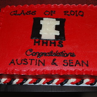 High School Graduation Cake High school graduation cake. Buttercream icing.