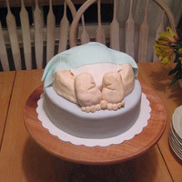 Baby Rump baby rump cake inspired by the many other ones on CC. Used the tutorial here: http://cakecentral.com/articles/426/baby-shower-how-to-make-a...