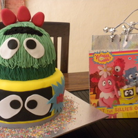 Yo Gabba Gabba Birthday Cake Two tier cake of Yo Gabba Gabba's characters. I have never seen the show on telly!