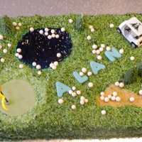 Alan's 60Th Golf Cake Alan turned 60 and his daughter asked for a golf cake! My hubby wanted to wind him up and gave me the idea of having all the golf balls in...