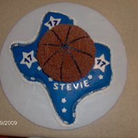 17 Year Old Cake Made this for a 17 year old basketball player's birthday who is a big Texas fan also.