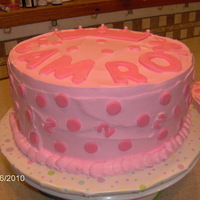 2 Year Old Cake WASC w/ whipped icing and fondant accents plus smash cake for the BD girl!