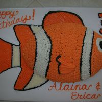 Finding Nemo Cake Made this for my twin daughters' third birthday. Cake was white and lime jello poke cake with buttercream frosting. Used Wilton...
