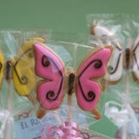 Butterflies On A Stick Butterflies on a stick...well the stick is not on the cookie, but at the back of the bag with cello tape,,,,,,,They are now for sale at a...