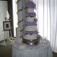 Lavender Tiered Wedding Cake 
