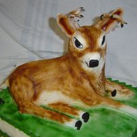 Small Deer this was a birthday cake for a teenage boy. He loved it. My first try at a 3D cake.