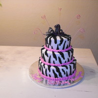 Zebra 1St Birthday Cake 