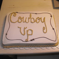 Cowboy Up Birthday Cake 