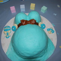 Belly Cake My sister-in-law saw some of these belly cakes on here & asked me to do one for her. It's a yellow-butter pound cake w/ strawberry...