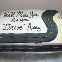 Leaving The Company This cake was for my boss who was leaving our company to go to work for a company named Drive