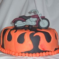 Harley Cake Gotta add a shout out to Erin31 for her flame template! Saved me a lot of time and trouble!
