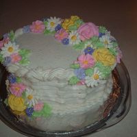 The Infamous Wilton Course Ii Final Cake! I just found this on my computer and thought I would post. Basket weave would have benefited from my listening more closely to teacher! Oh...