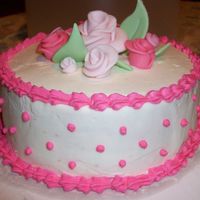 Pink Roses My second cake and still practicing.