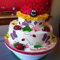 Jada Bug Don't like coping cakes but the customer saw a pic of this cake and wanted me to recreate it for them. The customer is always right...