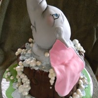 Dumbo Dumbo cake made from 3 8" and RKT covered in fondant. This is my favorite cake to date I had a BLAST making it!! TFL