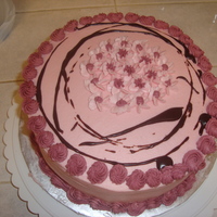 Raspberry Cake Butter cake with Raspberry Buttercream and Chocolate