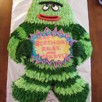 Yo Gabba Babba Brobee This is a rainbow cake I made for two of my grand-daughter's birthday. Raylee (Grandma left the 'y' out of her name! Ooops...