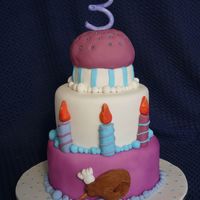 3Tier For Design A Cake Competition A cake supplies company here had a competition where you designed their 3rd bday cake.. business name Kiwicakes. the winner was then to...