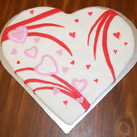 Son's Heart This is the second fondant decorated cake I've made. I make a heart shaped cake every year for my two boys so I was excited to do this...