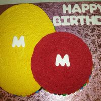 M & M Cake This cake is for all the M&M lovers.
