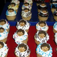 Diego Ice Cream Cup Cakes The cake batter was baked inside of the ice cream cone. The kids loved them!