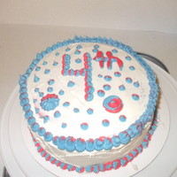 4Th Of July Disaster Everything went wrong with this cake. Vanilla cake/Wilton buttercream. It was supposed to be red/blue tye dyed and came out pink/blue. Then...