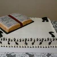 Music Minister's Ordination I made this cake for a friend who is a music minister.