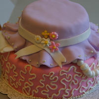 Bridal Tea Top tier- strawberry cakeBottom Tier- vanilla cake All MMF accents