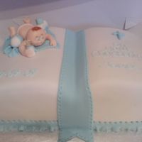 Christening Cake With Baby On Top 